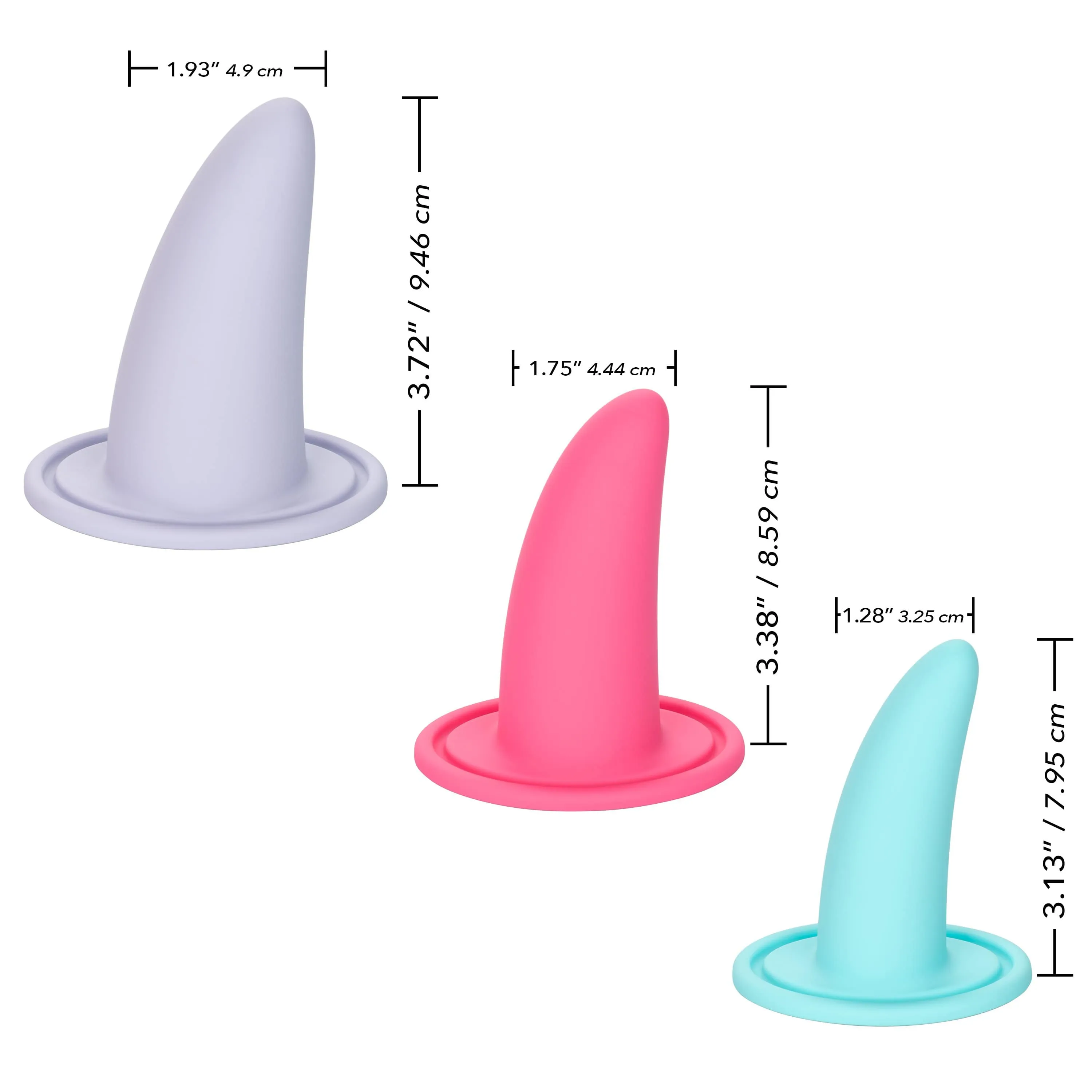 California Exotics - Sheology Advanced 3 Piece Wearable Vaginal Dilator Set (Multi Colour)