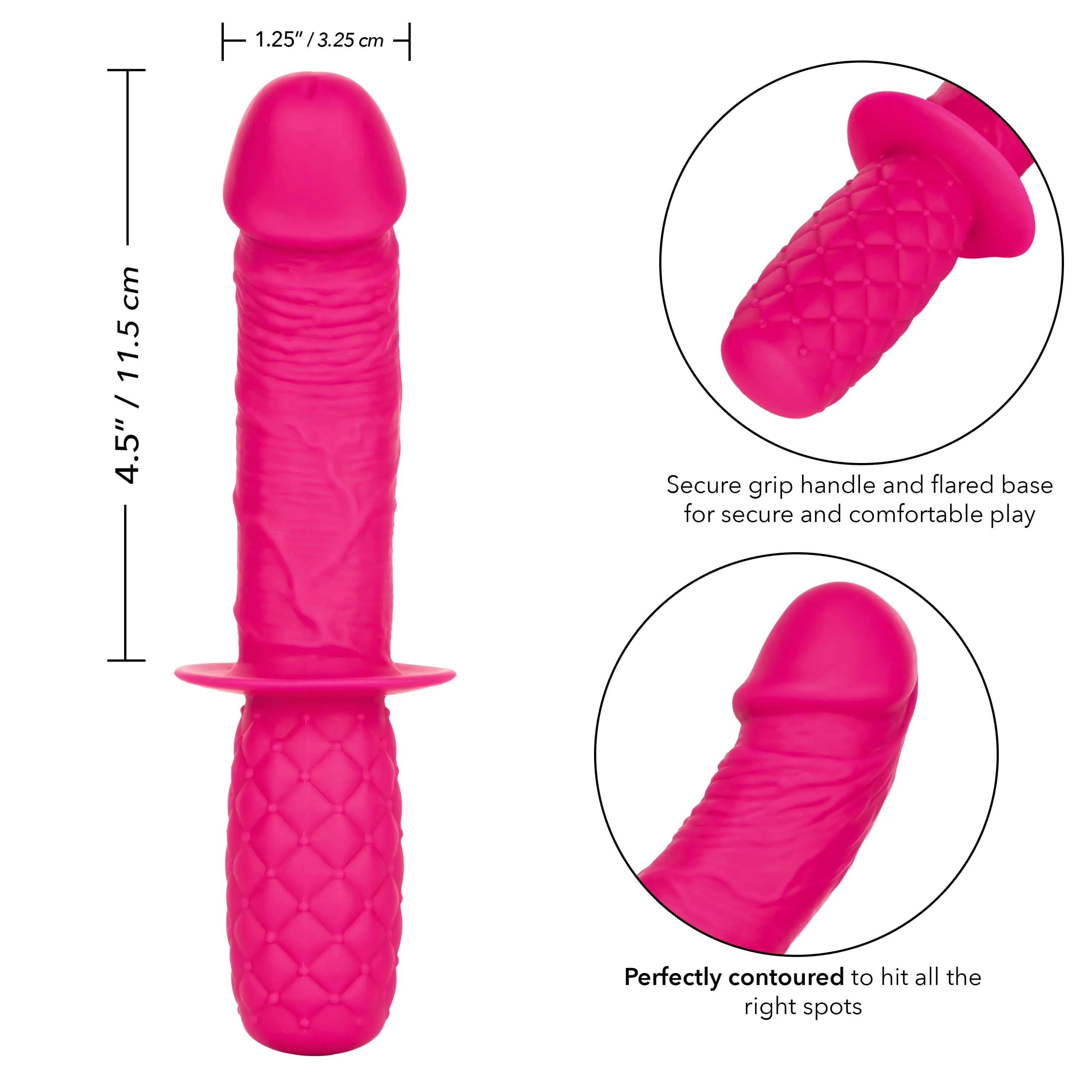 California Exotics - Silicone Grip Thruster Dildo (Pink)