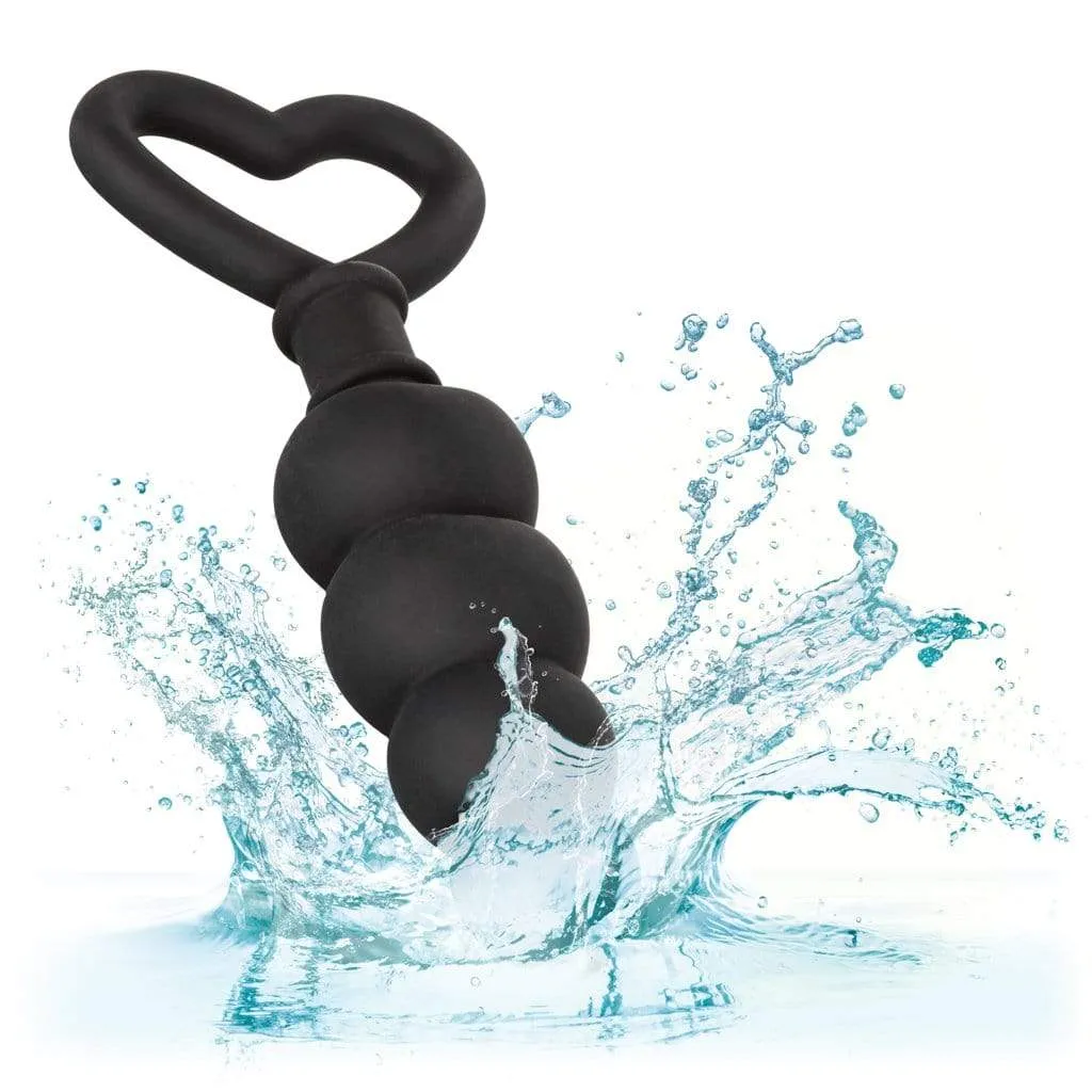 California Exotics - Silicone Love Probe Anal Beads (Black)