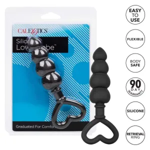 California Exotics - Silicone Love Probe Anal Beads (Black)