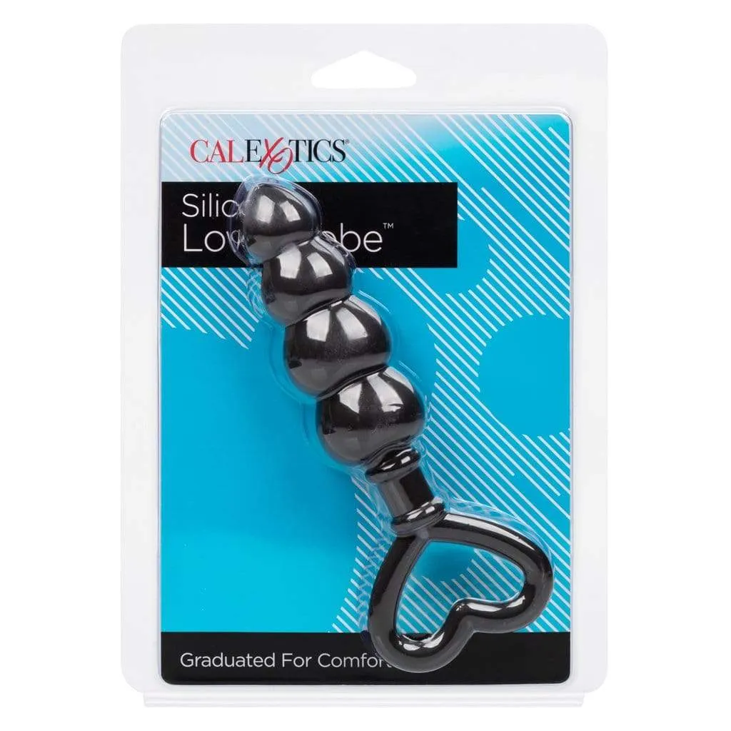 California Exotics - Silicone Love Probe Anal Beads (Black)