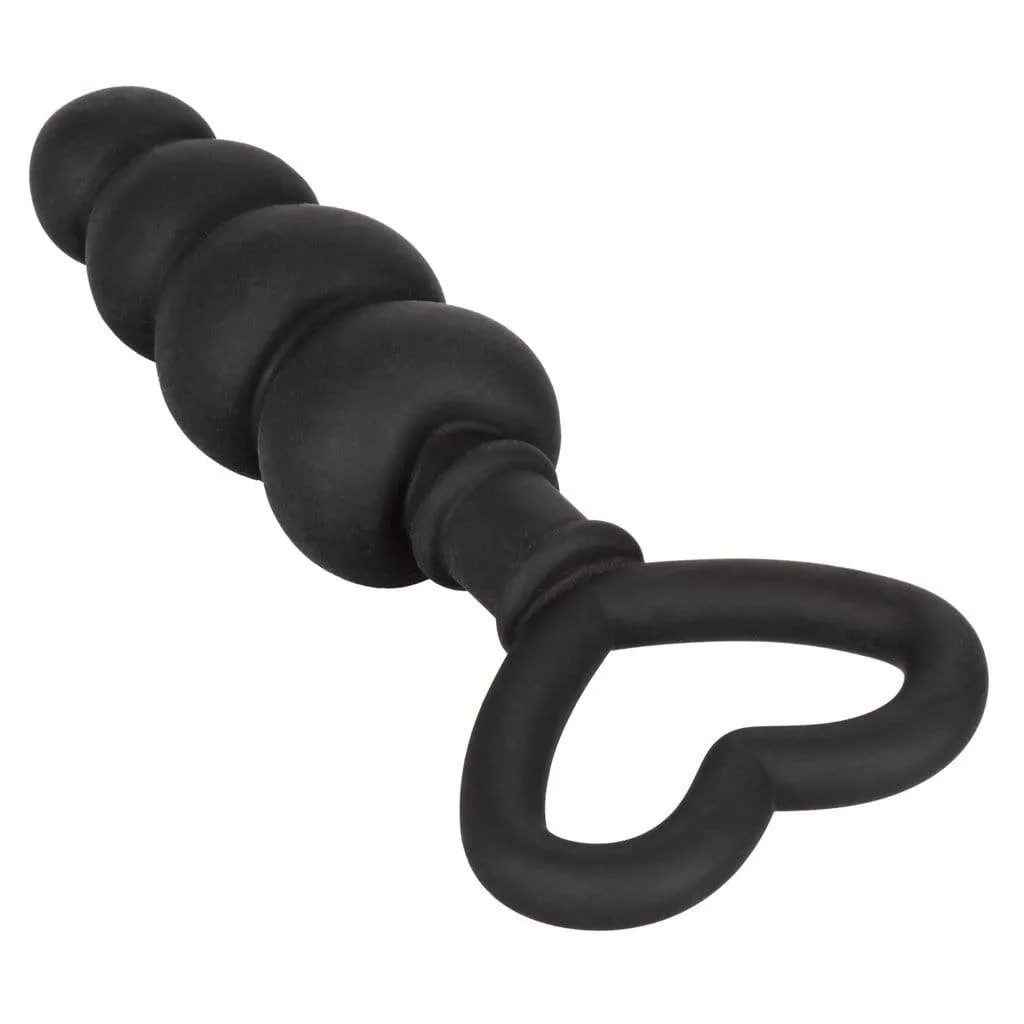 California Exotics - Silicone Love Probe Anal Beads (Black)