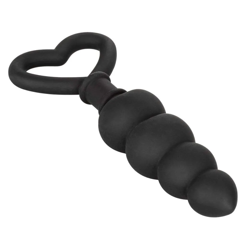 California Exotics - Silicone Love Probe Anal Beads (Black)