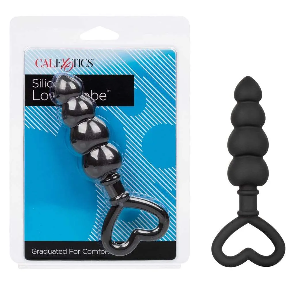 California Exotics - Silicone Love Probe Anal Beads (Black)