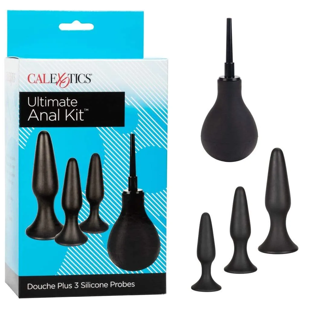California Exotics - Ultimate Douche Plus Silicone Probes Anal Kit (Black)
