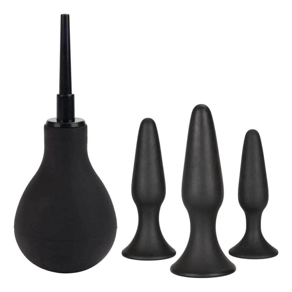 California Exotics - Ultimate Douche Plus Silicone Probes Anal Kit (Black)