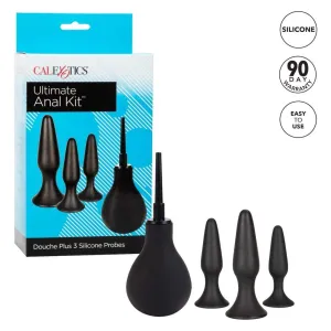California Exotics - Ultimate Douche Plus Silicone Probes Anal Kit (Black)