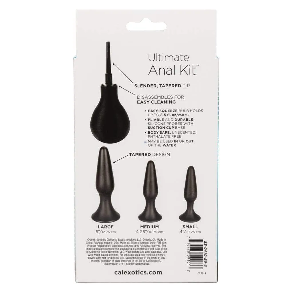 California Exotics - Ultimate Douche Plus Silicone Probes Anal Kit (Black)
