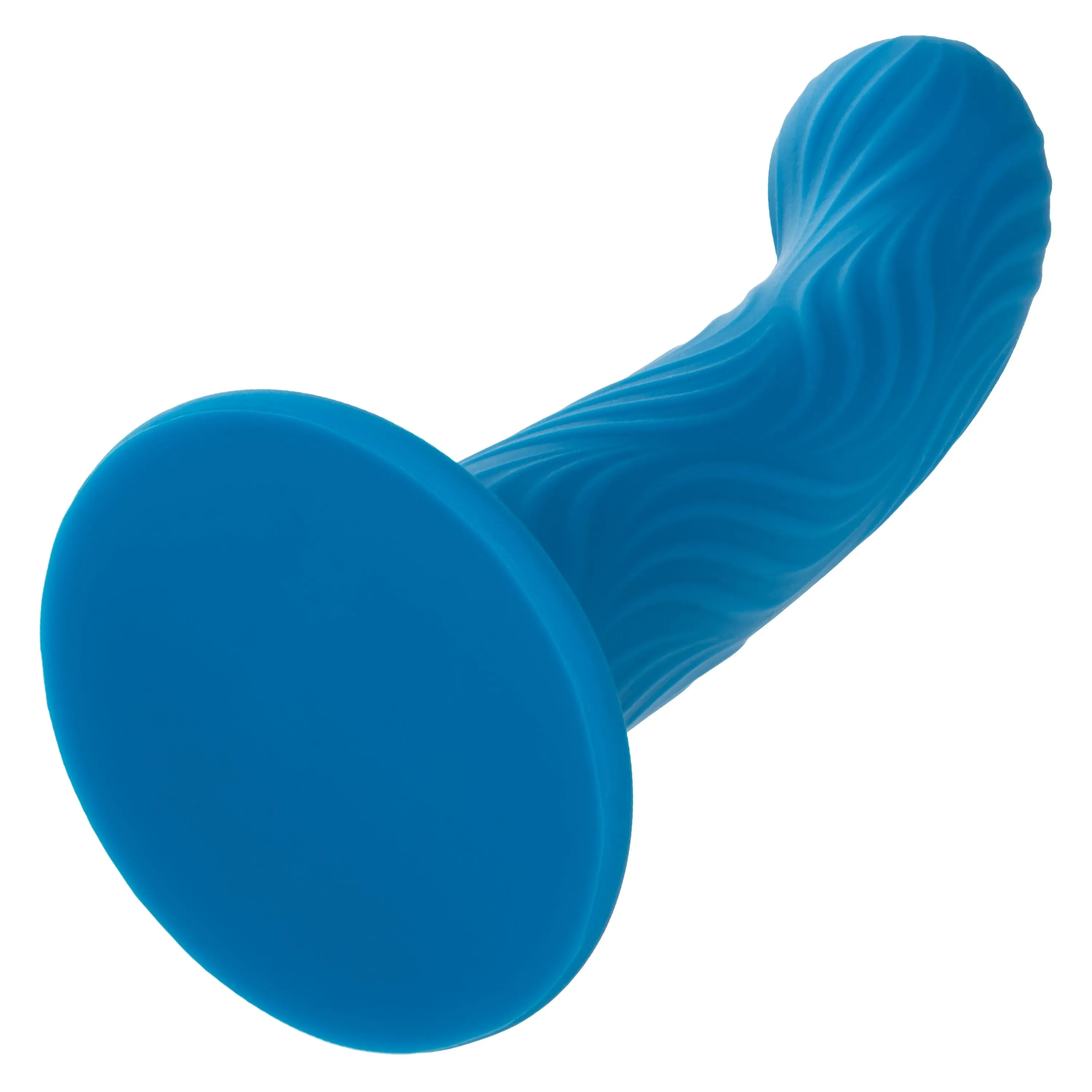 California Exotics - Wave Rider Ripple Strap On Dildo (Blue)