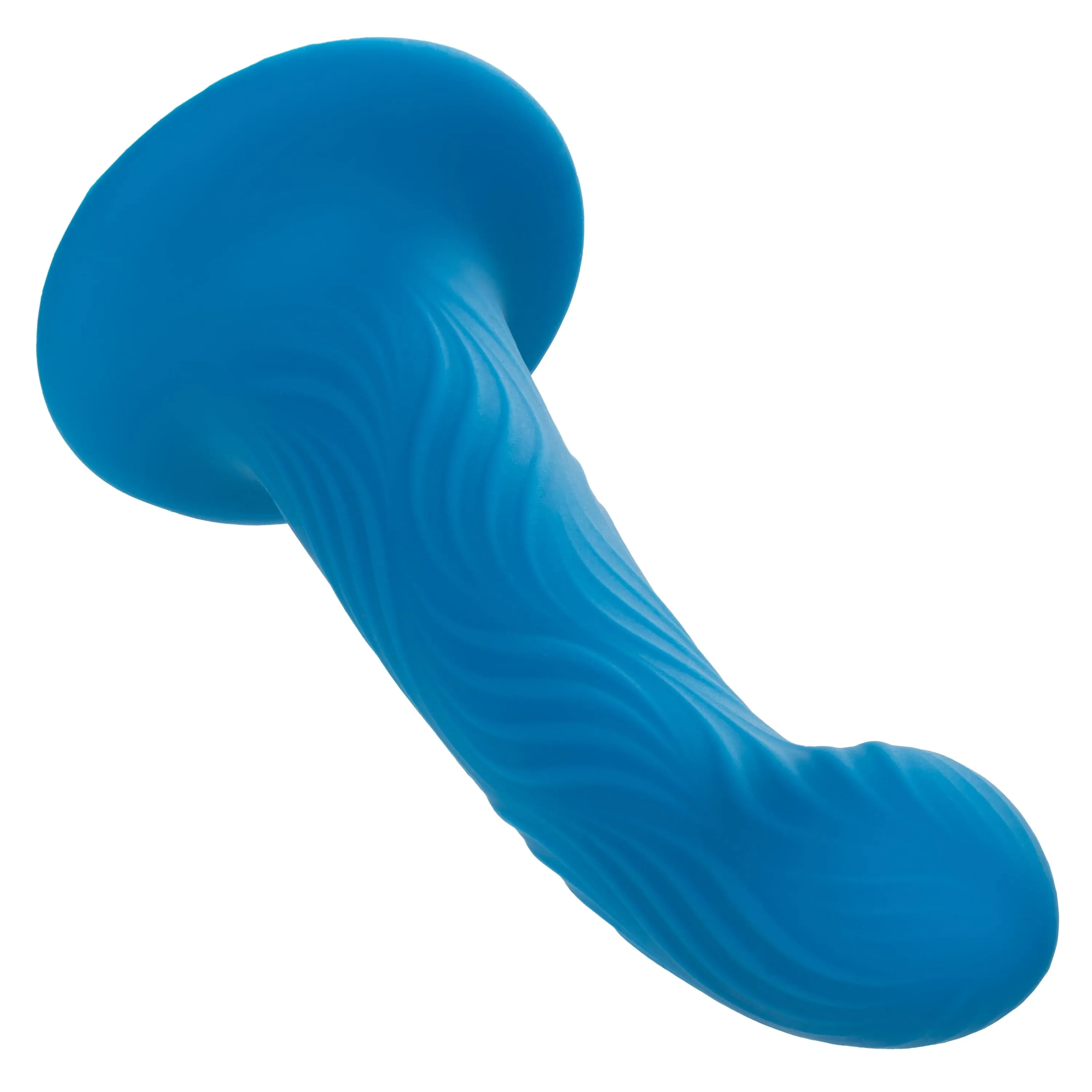 California Exotics - Wave Rider Ripple Strap On Dildo (Blue)