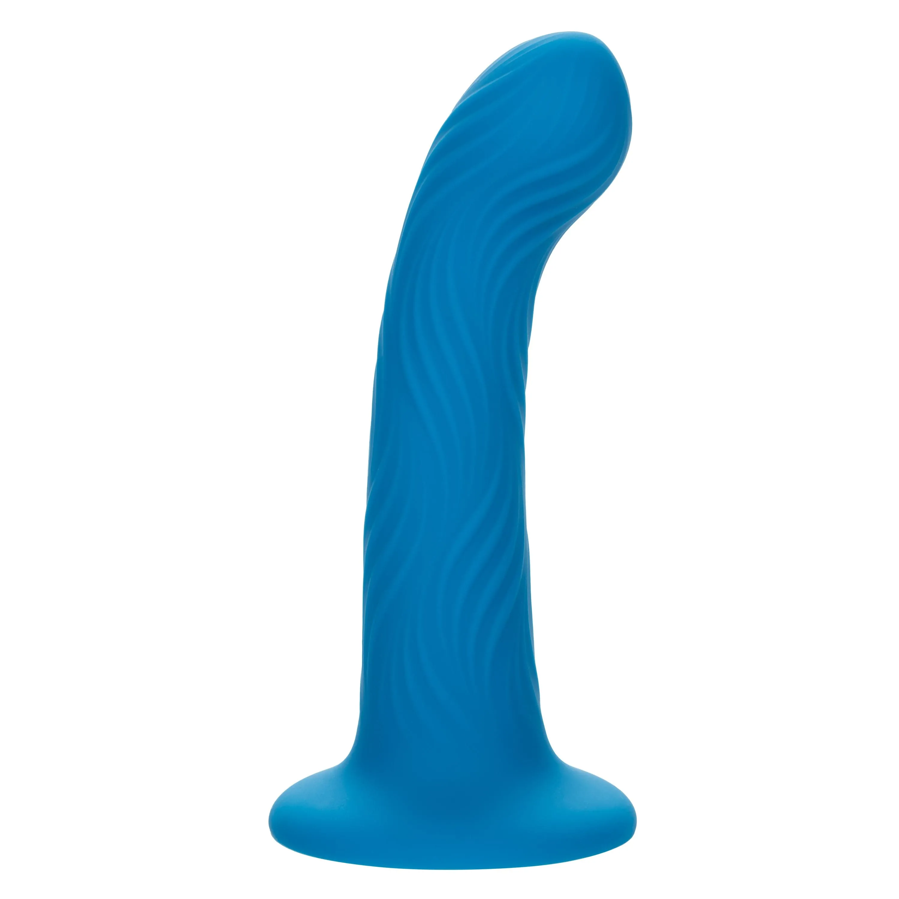California Exotics - Wave Rider Ripple Strap On Dildo (Blue)
