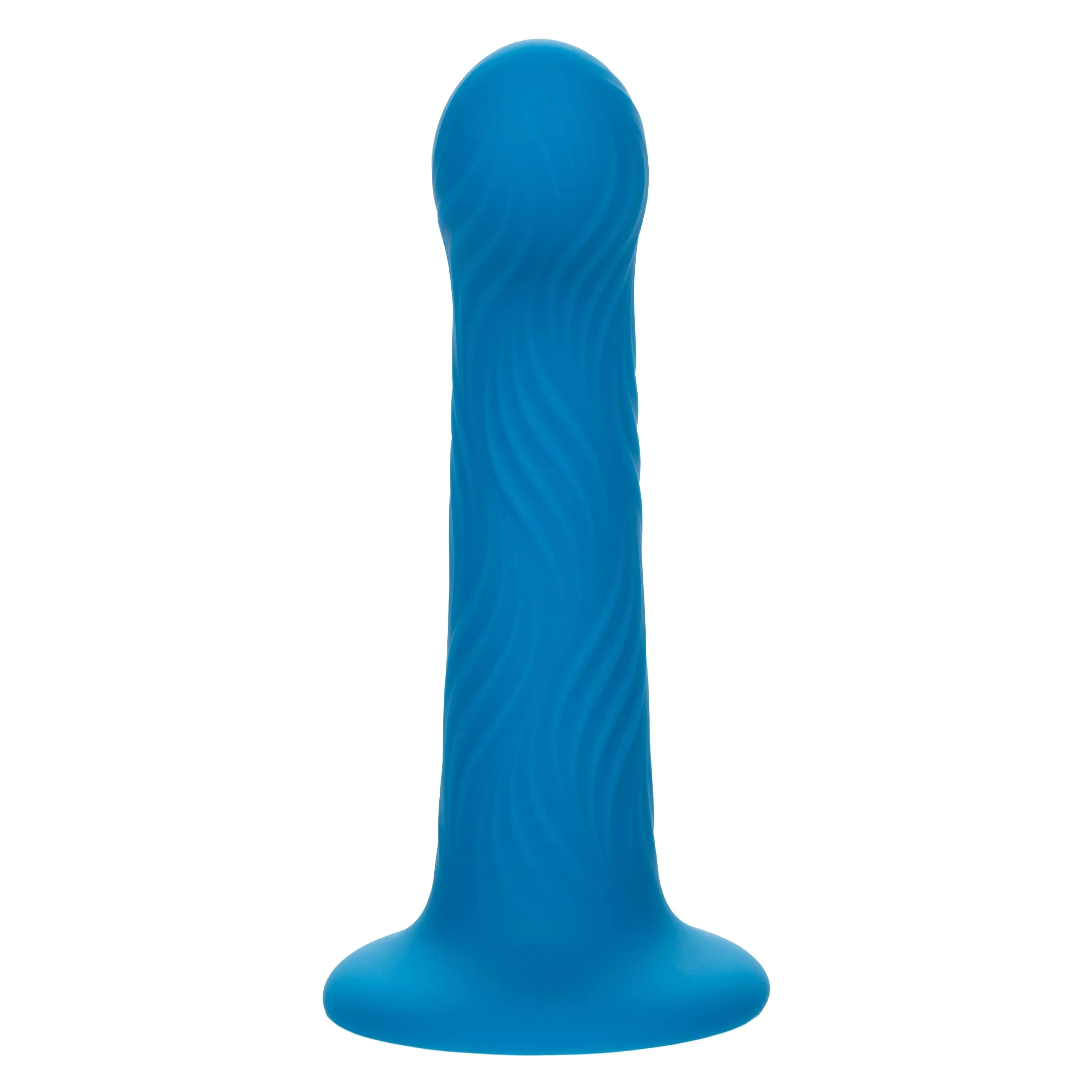 California Exotics - Wave Rider Ripple Strap On Dildo (Blue)