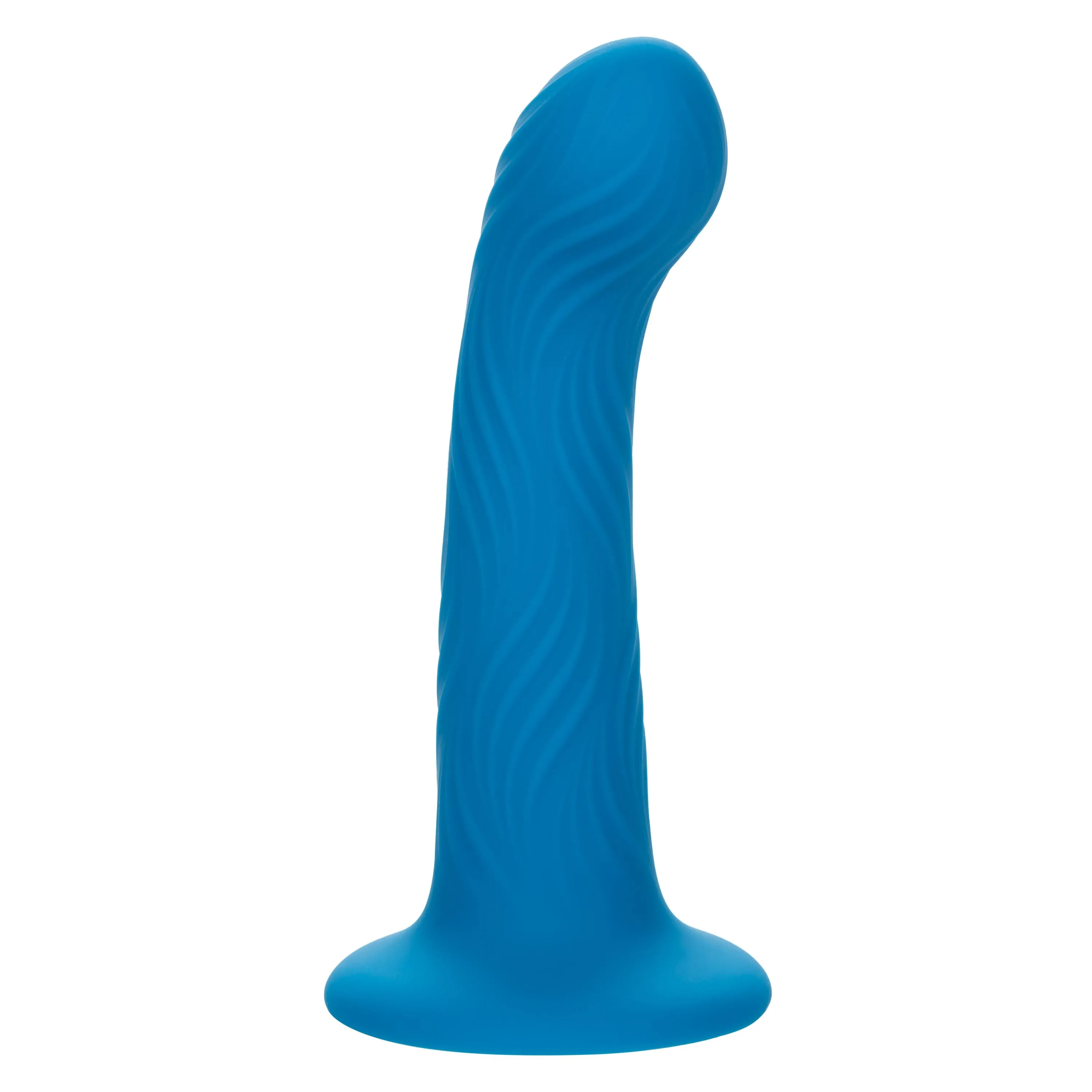 California Exotics - Wave Rider Ripple Strap On Dildo (Blue)