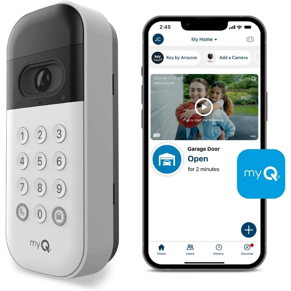 CHAMBERLAIN VKP1-MYQ myQ Smart Garage Video Keypad with Camera