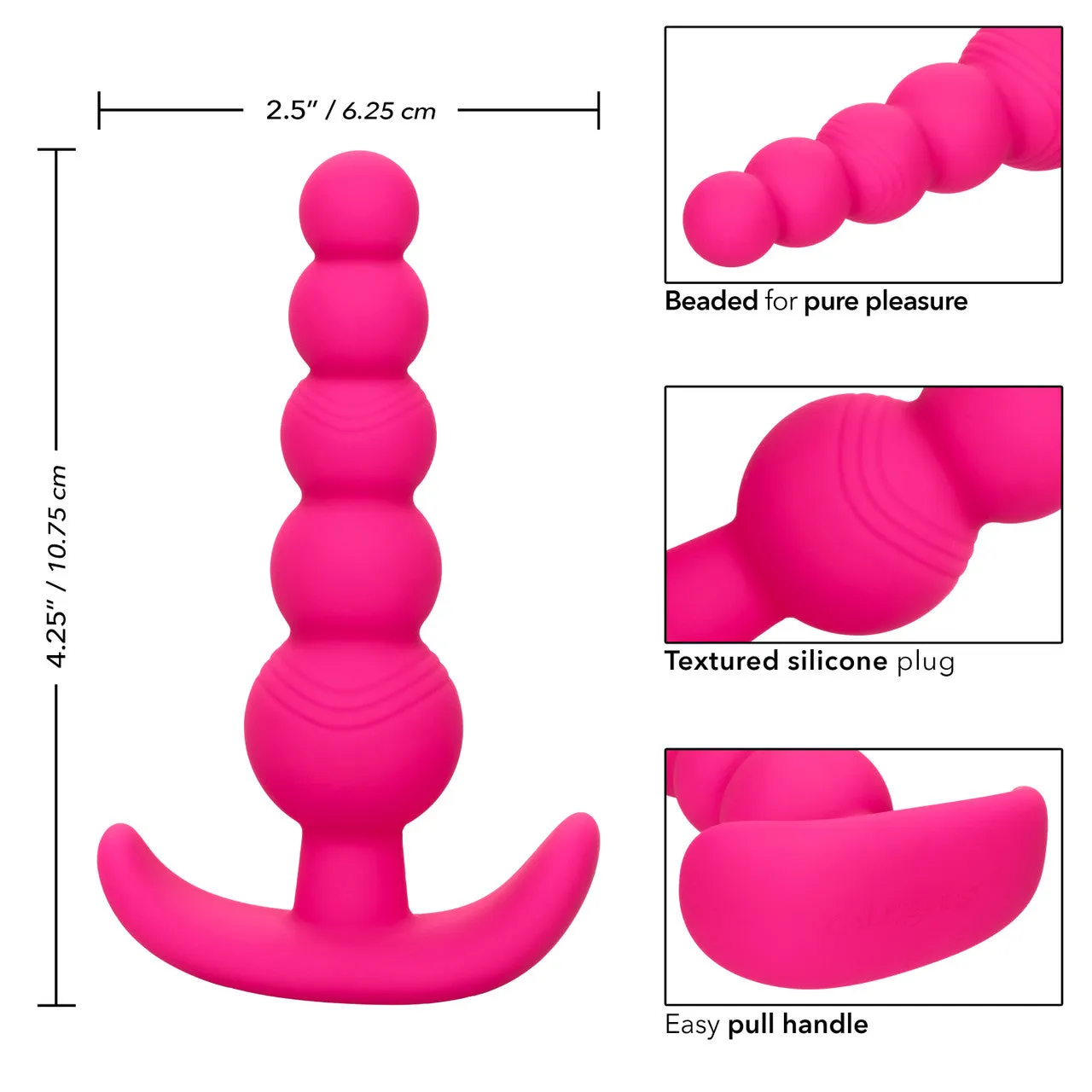 Cheeky X-5 ANAL BEADS Hot Pink