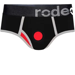 Classic Brief  Harness - Black & Red