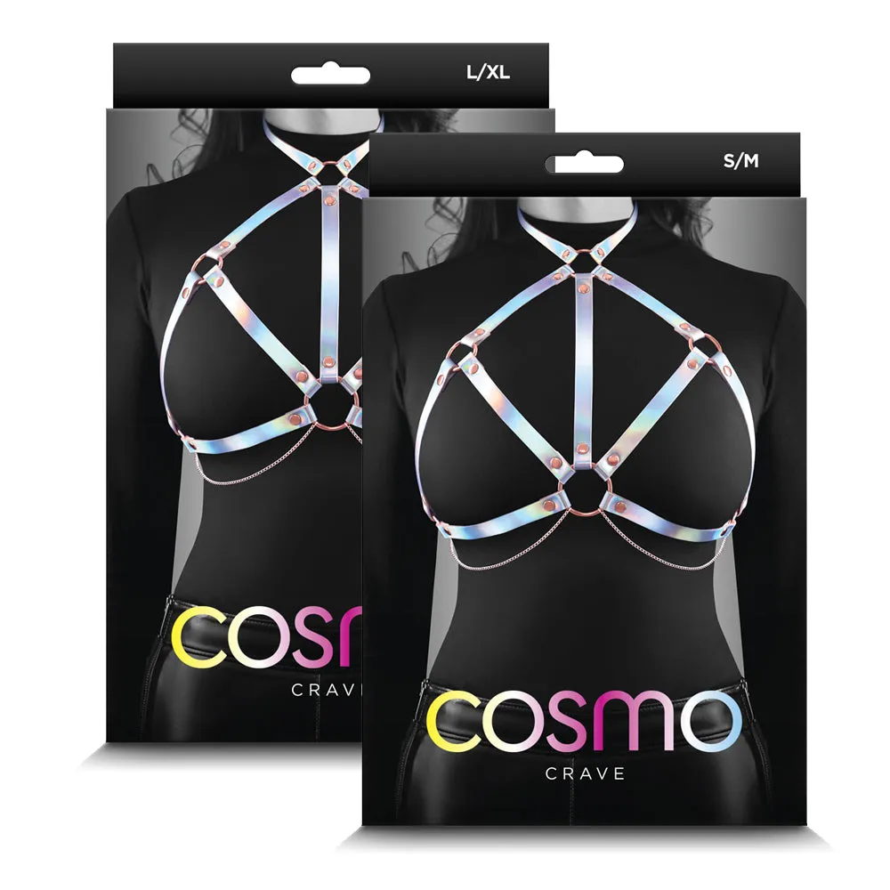 Cosmo Crave Holographic Rainbow Chest Harness & Body Chain