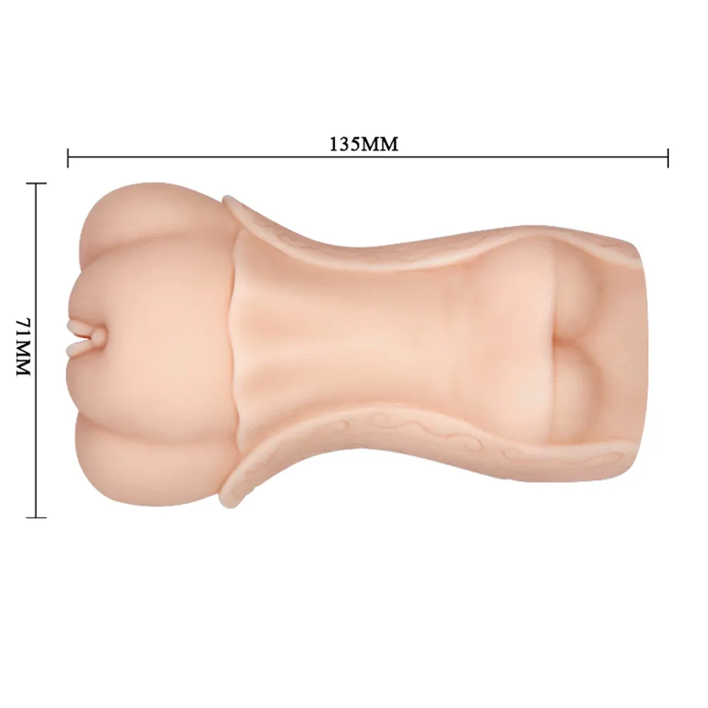Crazy Bull 3D Vagina Masturbator With Elastic Skin Texture
