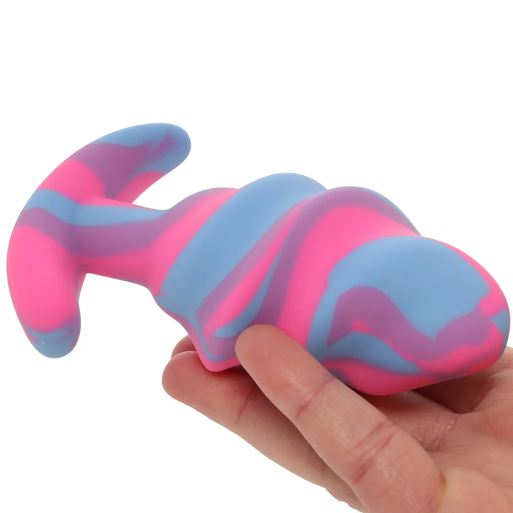 Creature Cocks Unicorn Swirl Silicone Butt Plug in Large