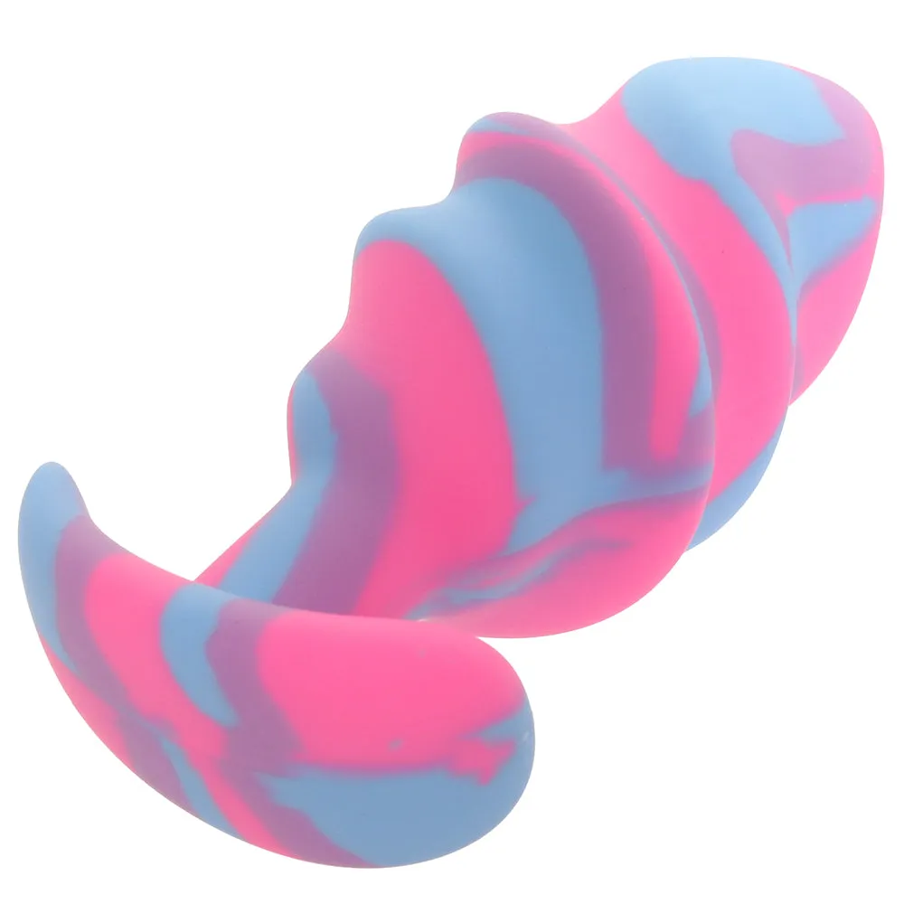 Creature Cocks Unicorn Swirl Silicone Butt Plug in Large