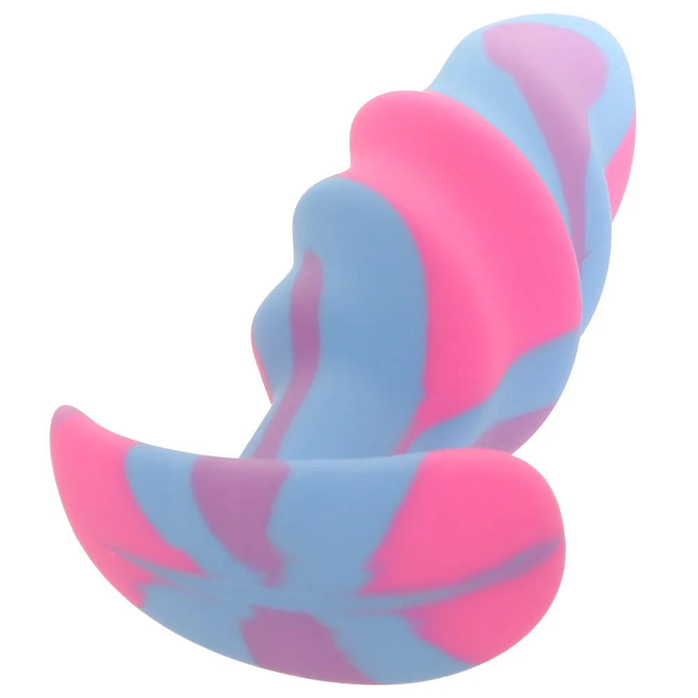 Creature Cocks Unicorn Swirl Silicone Butt Plug in Medium