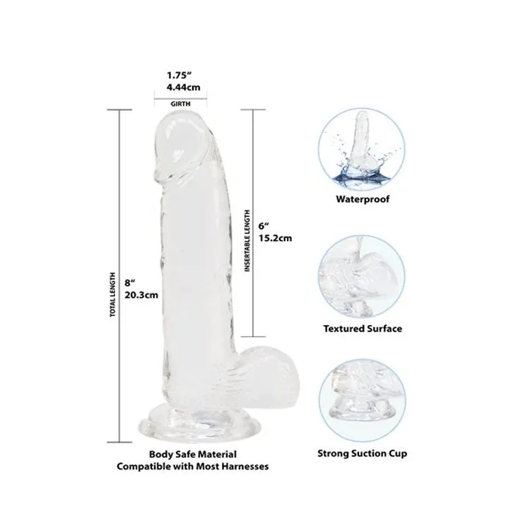 Crystal 8" Dildo