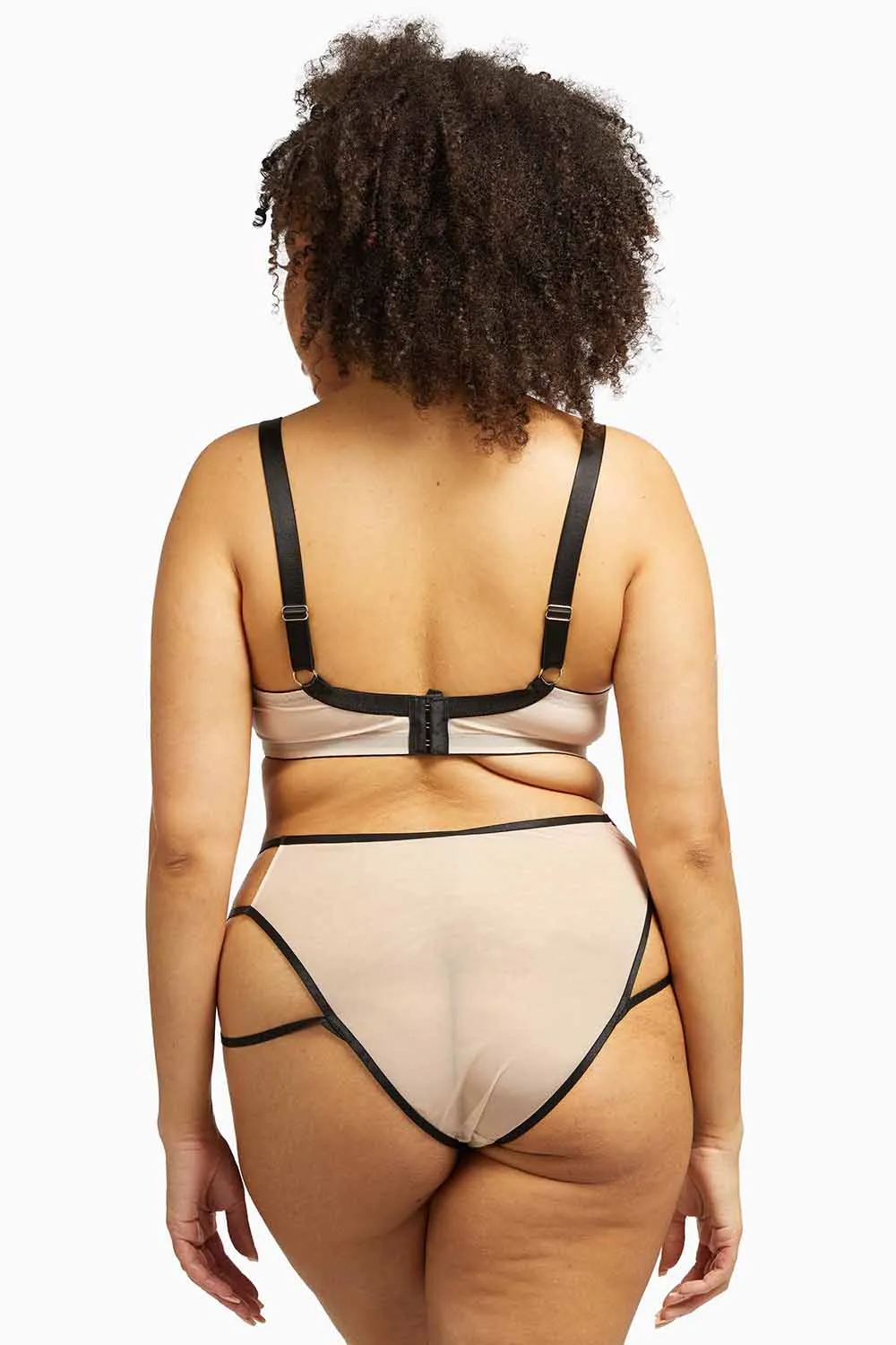 Dakota Snake Brief with Ring Details and Straps