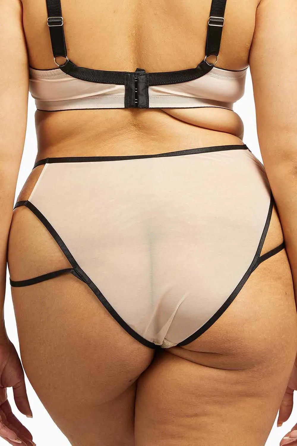 Dakota Snake Brief with Ring Details and Straps