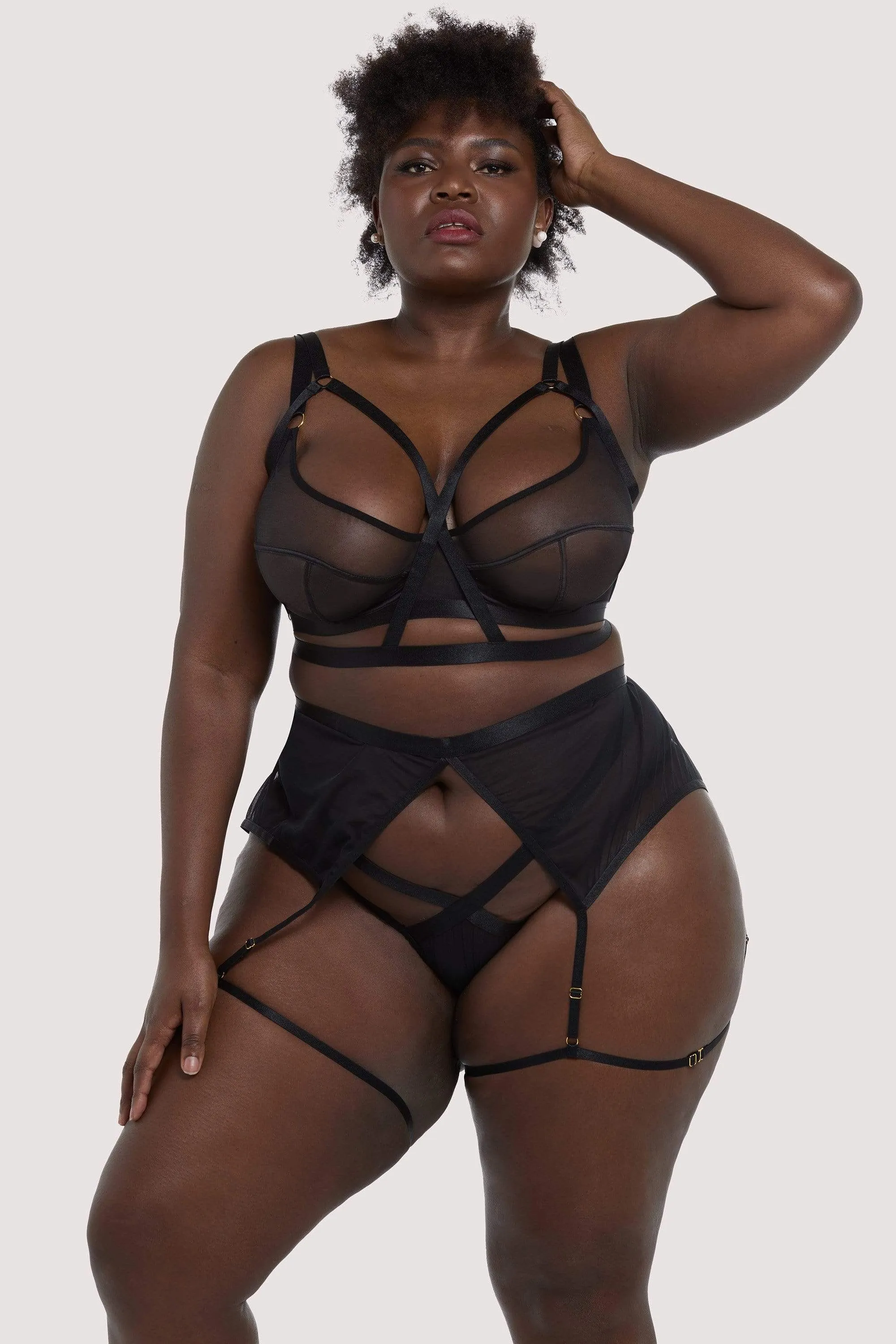Danielle Black Harness Suspender