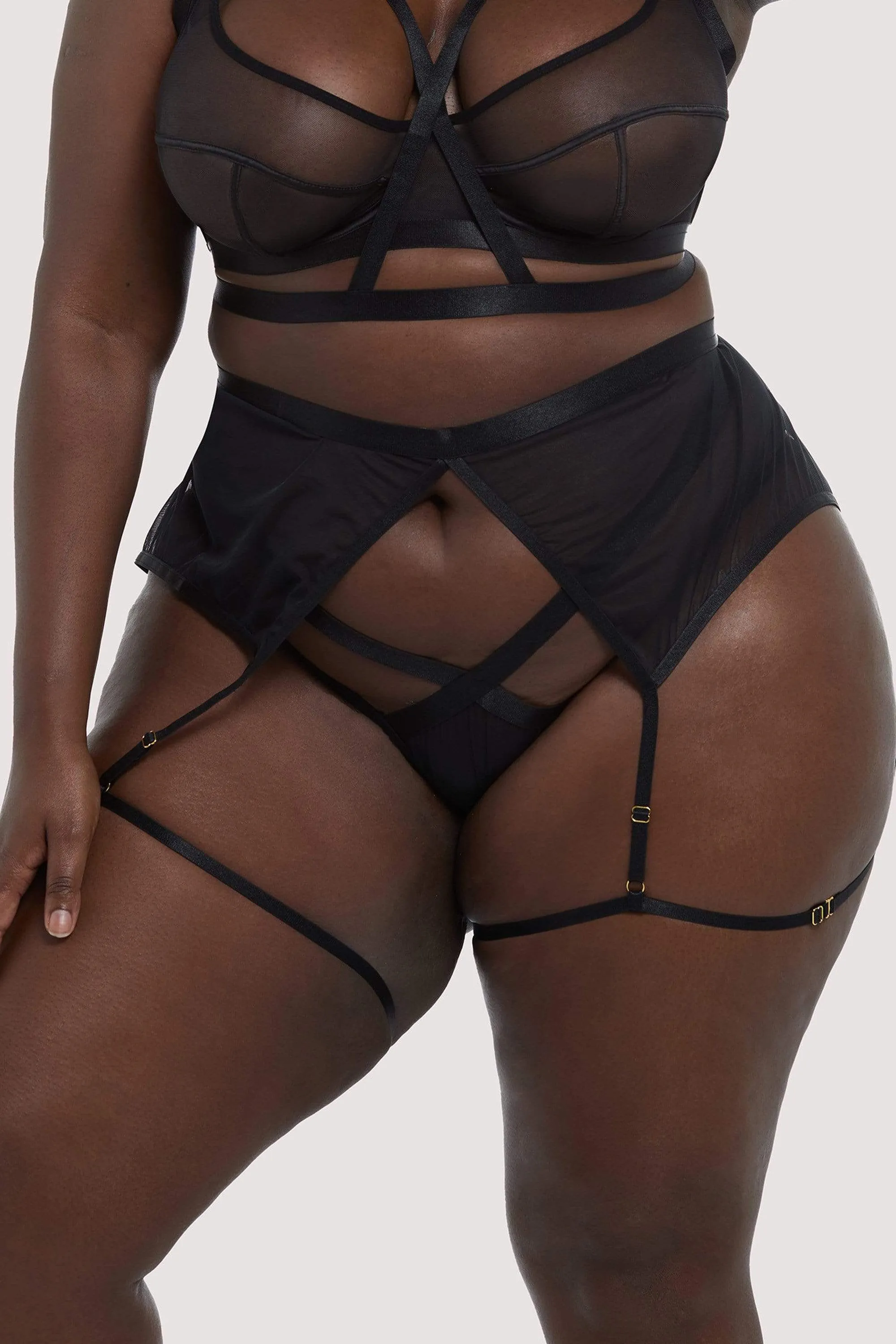 Danielle Black Harness Suspender
