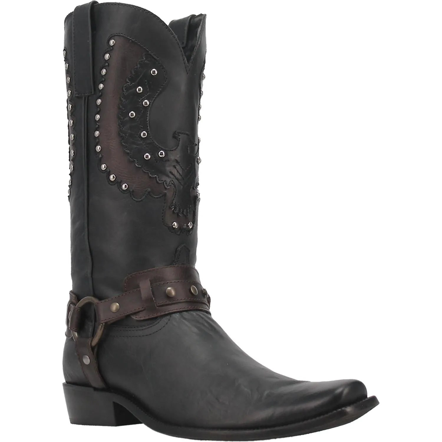 Dingo War Eagle Black DI 851 Mens Cowboy Boots