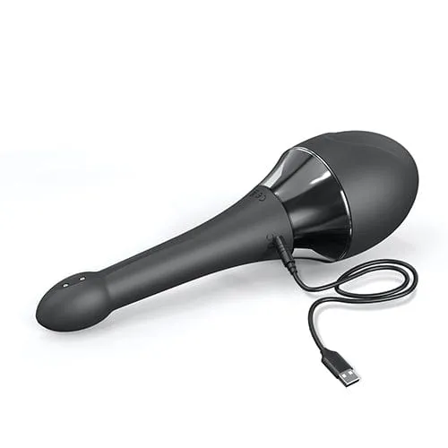 Dorcel - Vibrating Anal Douche Mate Pro (Black/Silver)