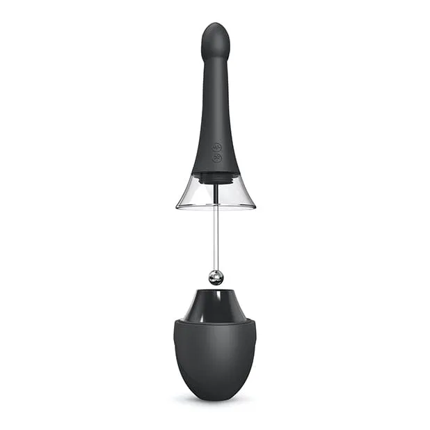 Dorcel - Vibrating Anal Douche Mate Pro (Black/Silver)