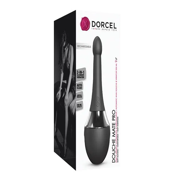 Dorcel - Vibrating Anal Douche Mate Pro (Black/Silver)
