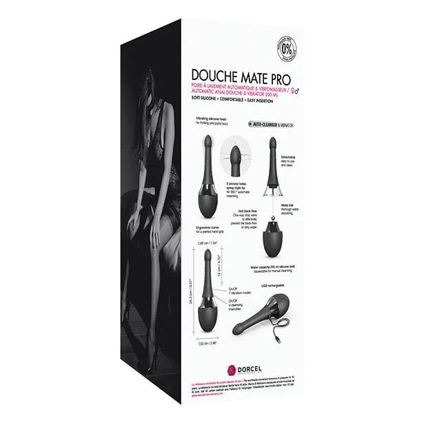 Dorcel - Vibrating Anal Douche Mate Pro (Black/Silver)
