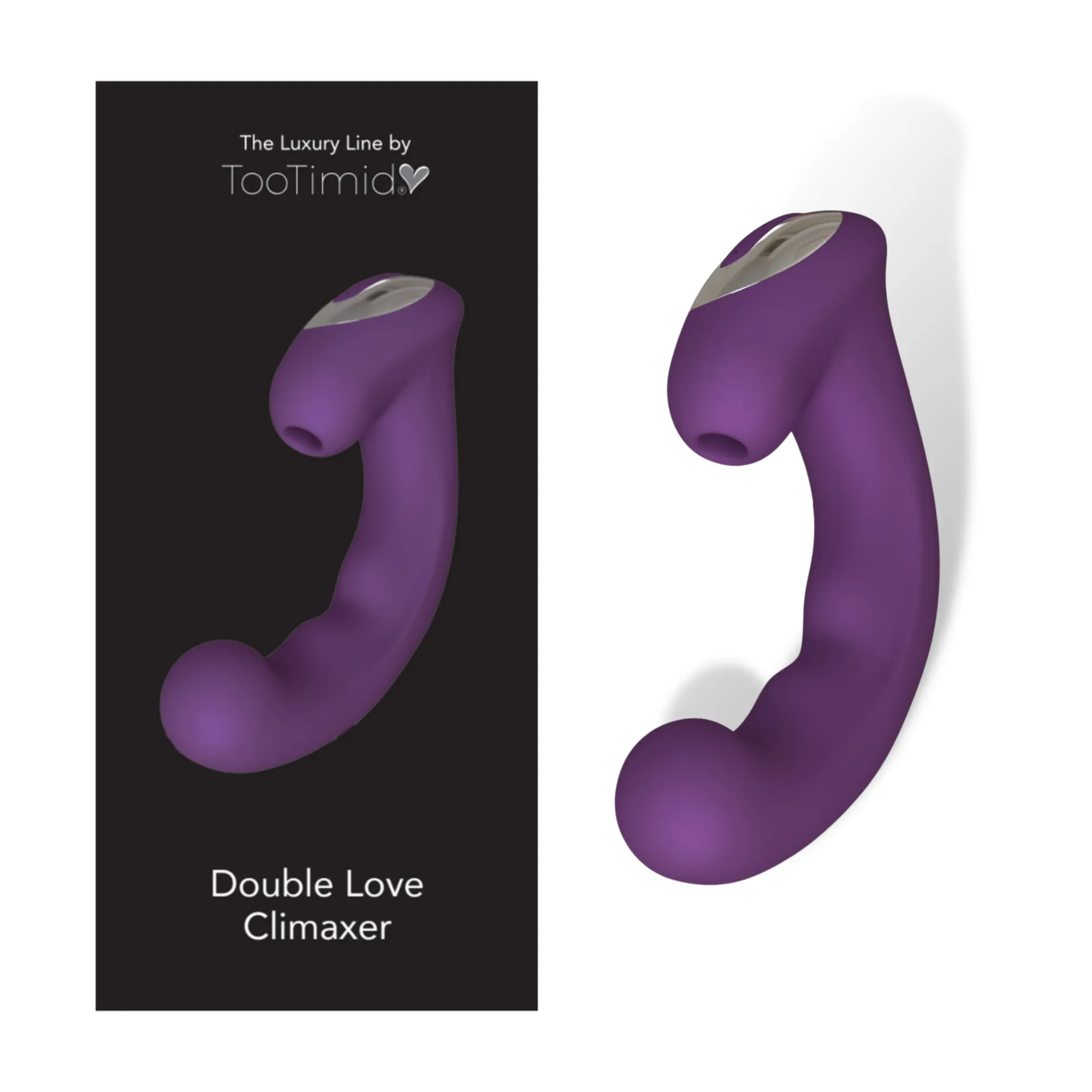 Double Love Climaxer G-Spot Vibe & Air Pulse Clit Stimulator