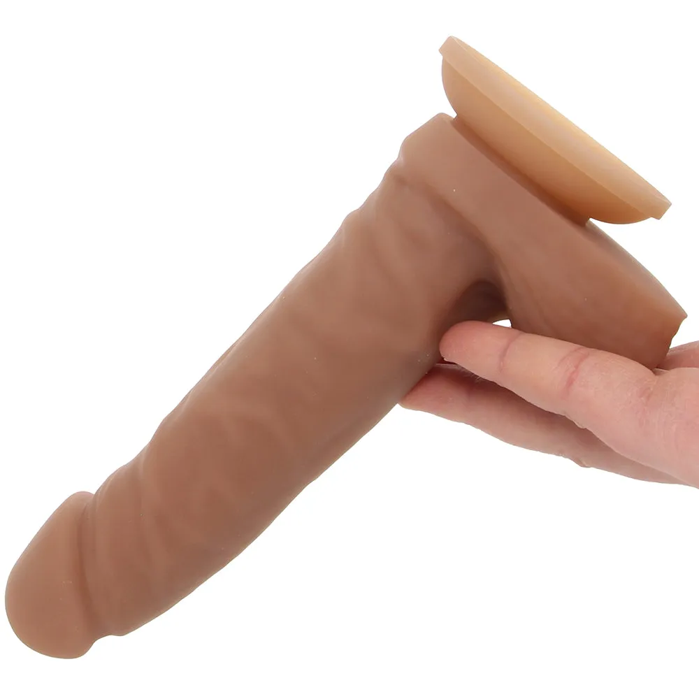 EasyRiders 7 Inch Silicone Dildo with Balls in Tan