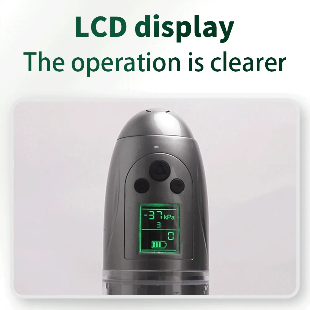 Enhanced Power Vacuum Suction Penis Pump with Detachable Vibrating Sleeve