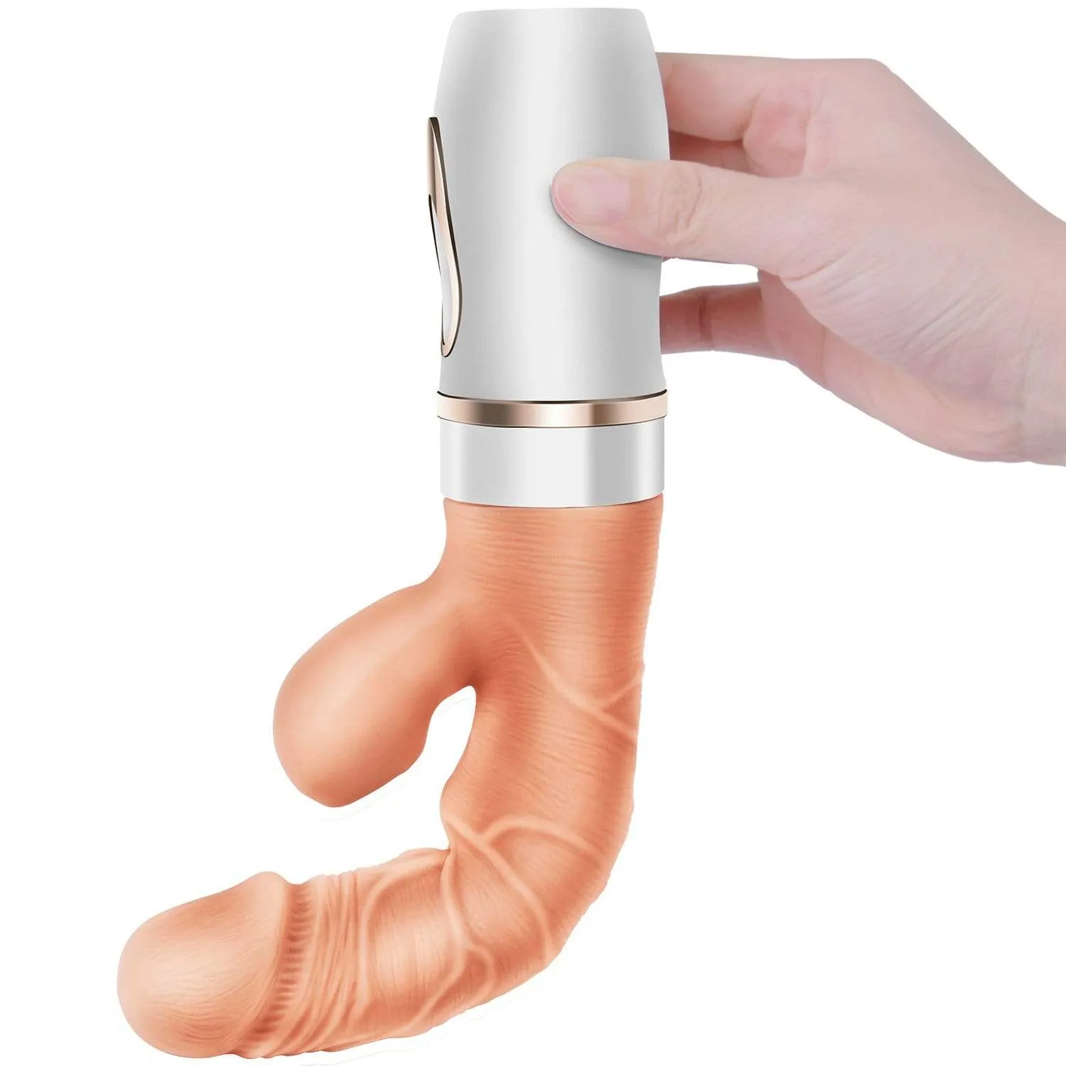 Erocome - Cepheus Thrust Suck Heat Realistic Dildo Vibrator (Beige)