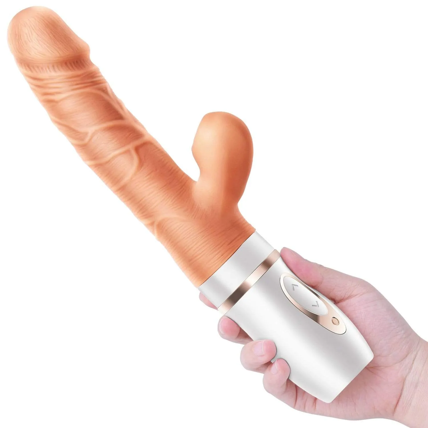 Erocome - Cepheus Thrust Suck Heat Realistic Dildo Vibrator (Beige)