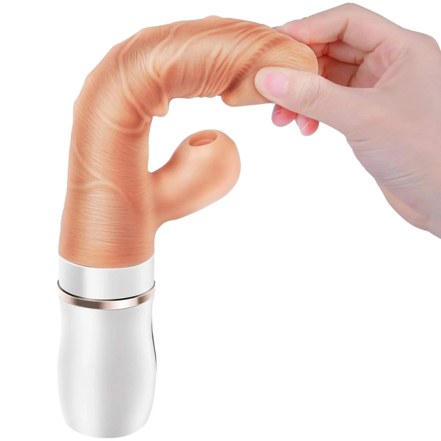 Erocome - Cepheus Thrust Suck Heat Realistic Dildo Vibrator (Beige)
