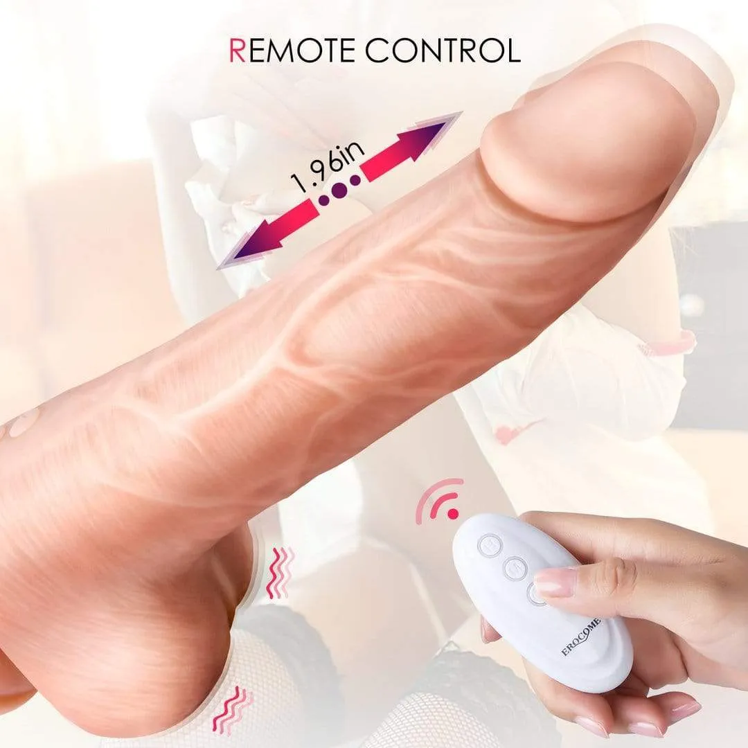 Erocome - Ophiuchus Thrusting Realistic Dildo Vibrator (Beige)