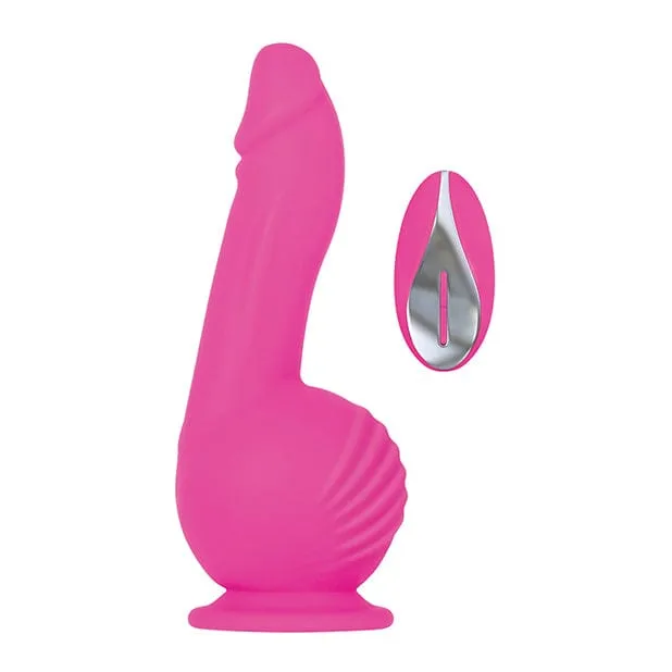 Evolved - Ballistic Silicone Rechargeable Dildo Vibrator 7.5" (Pink)