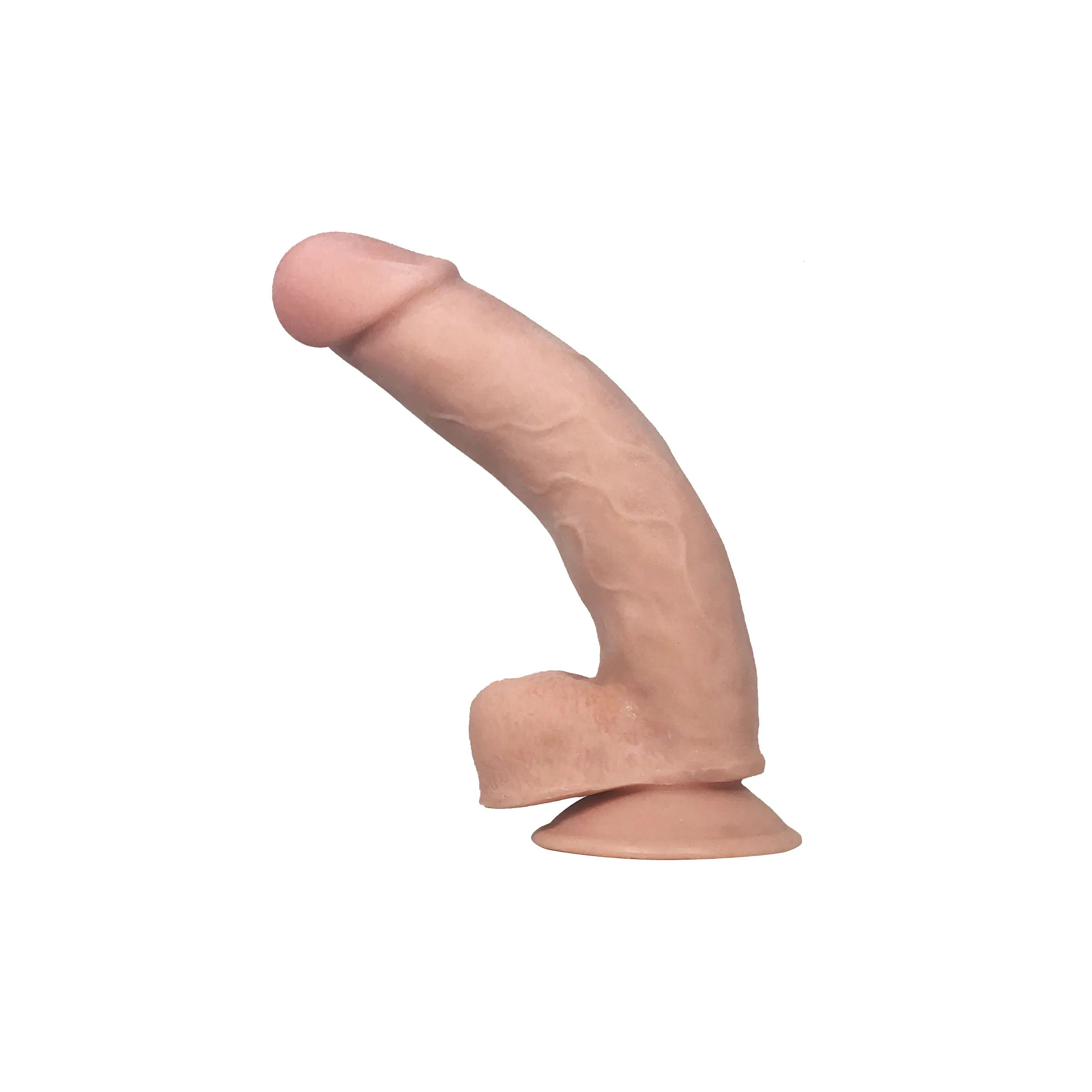 F5 8.5in Self Lubricating Dildo - Flesh