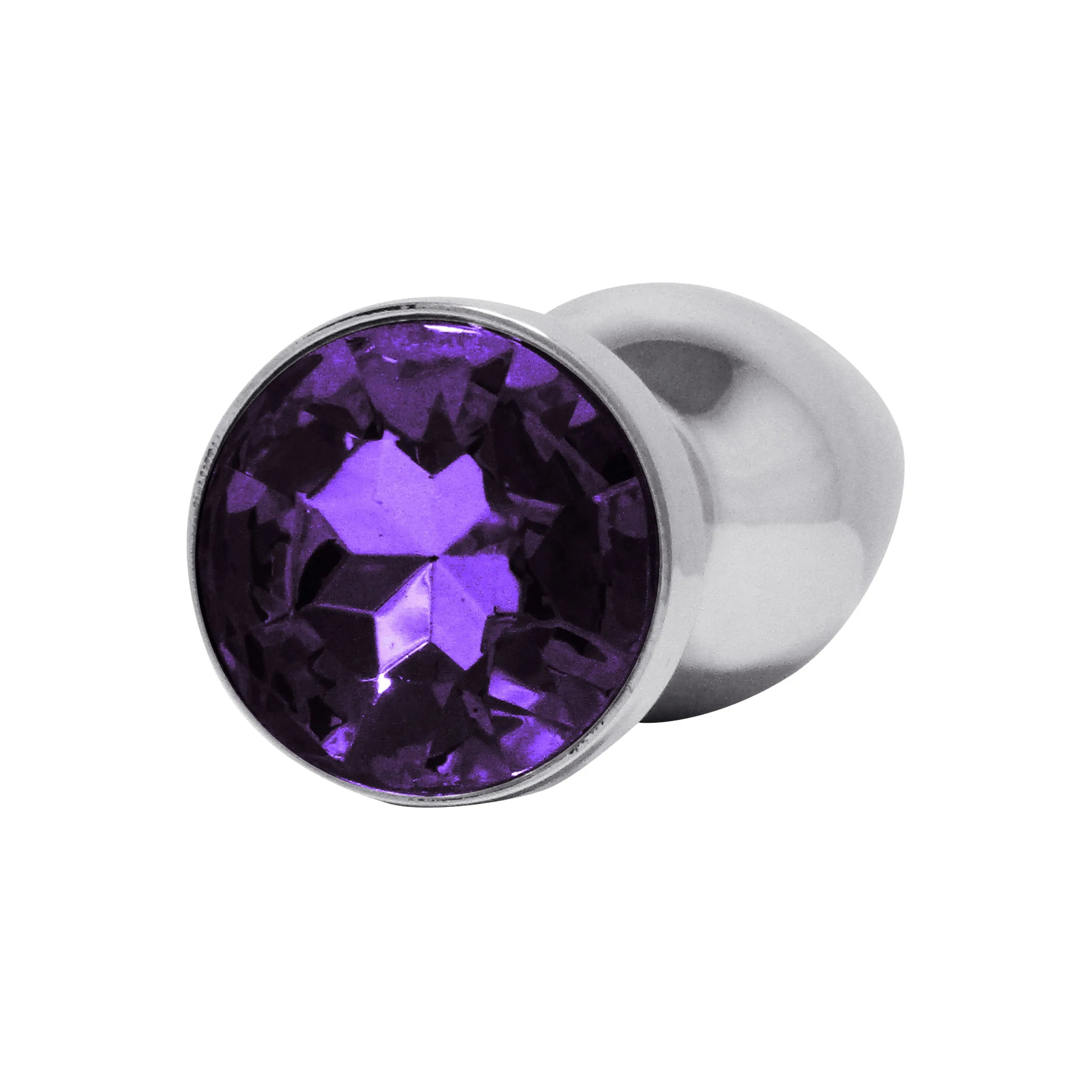 Fetish Pleasure Play Small Anal Plug w/Purple Jewel