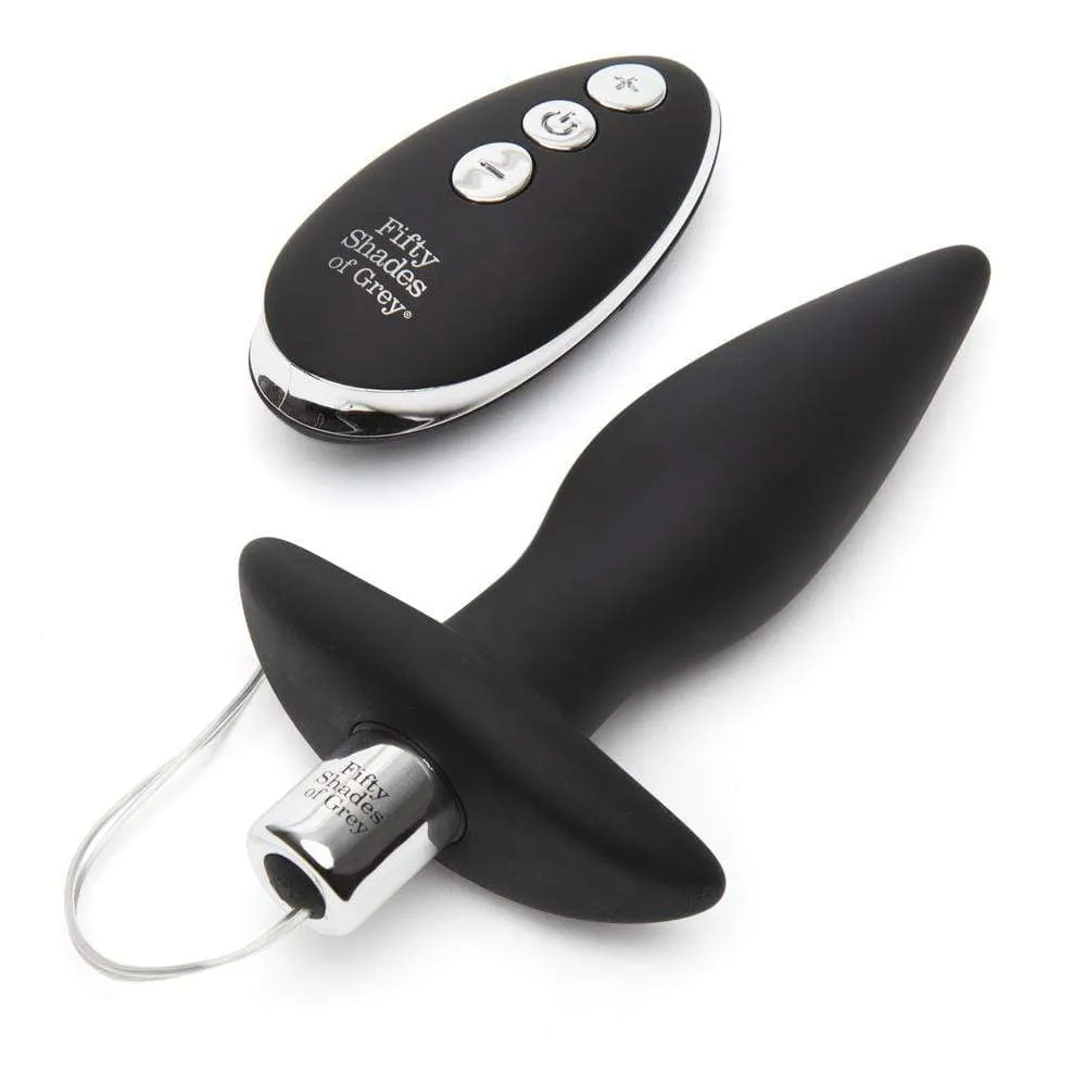 Fifty Shades of Grey - Relentless Vibrations Remote Control Butt Plug (Black)