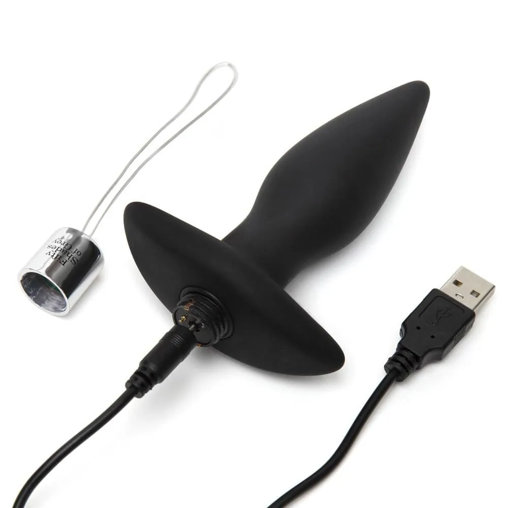 Fifty Shades of Grey - Relentless Vibrations Remote Control Butt Plug (Black)