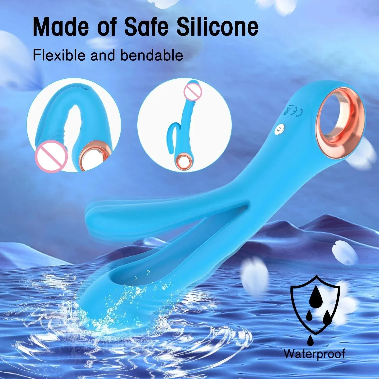 Flexible Clitoral and G-Spot Vibrator | Powerful Anal & Nipple Stimulation for Women