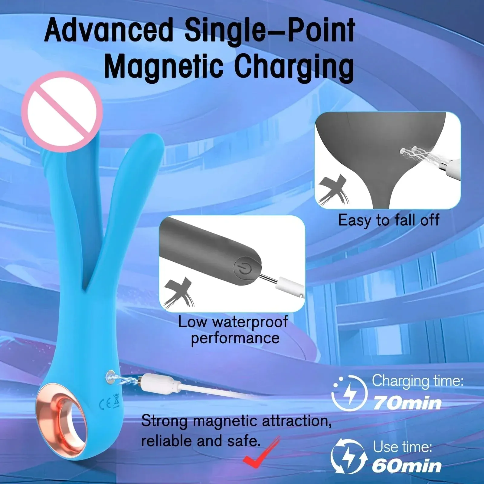 Flexible Clitoral and G-Spot Vibrator | Powerful Anal & Nipple Stimulation for Women