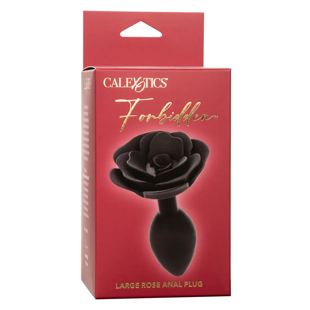 Forbidden Silicone Rose Anal Plug - Large